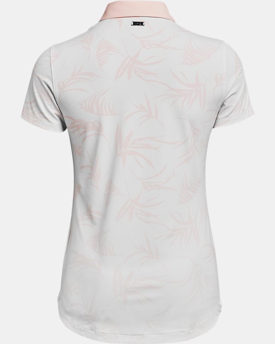 Damen UA Iso-Chill Kurzarm-Poloshirt, White, pdpMainDesktop image number 5